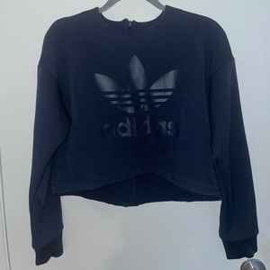 Adidas navy blue pullover (with zipper at back)